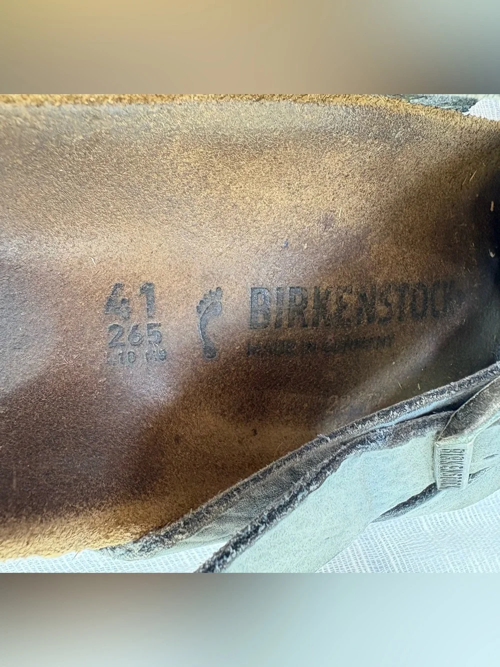 Birkenstock Siena Oiled Blue Leather Sandals EU 41 US 10-10.5 Regular Fit